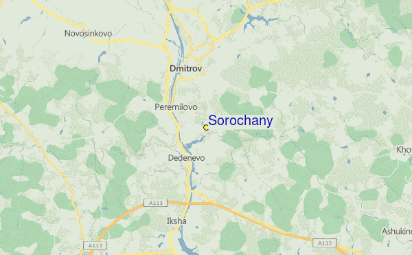 Sorochany Location Map