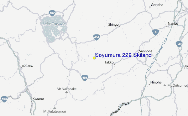 Soyumura 229 Skiland Location Map