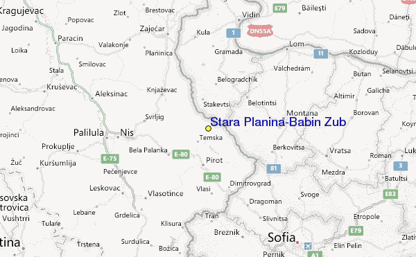 stara planina karta srbije Stara Planina/Babin Zub skidortsguide, karta & boende i Stara  stara planina karta srbije