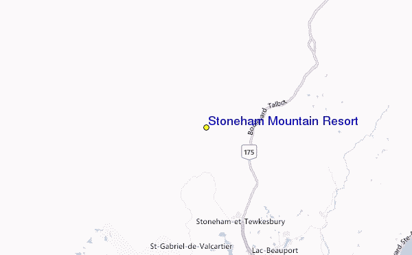 Stoneham Mountain Resort Location Map