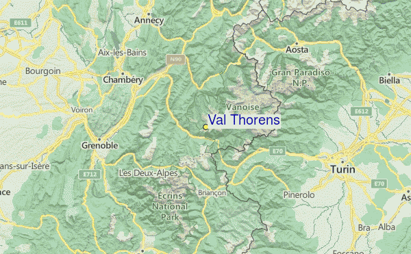 karta val thorens frankrike Val Thorens skidortsguide, karta & boende i Val Thorens