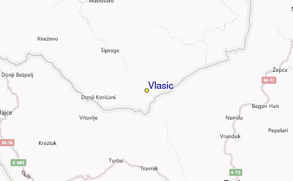 Vlašić Location Map
