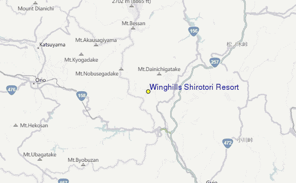 Winghills Shirotori Resort Location Map
