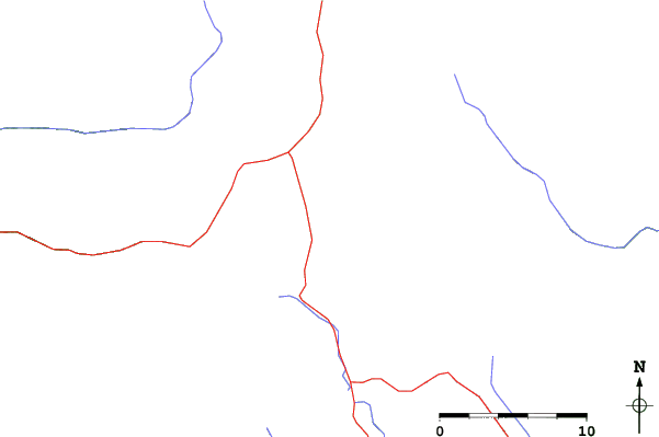 Roads and rivers close to Angel Fire Resort