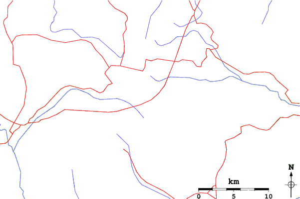 Roads and rivers close to Anilio Adventure Park