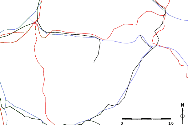 Roads and rivers close to Arosa