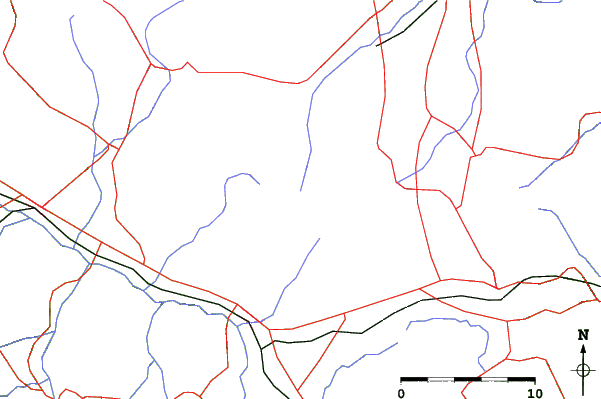 Roads and rivers close to Asama 2000 Park