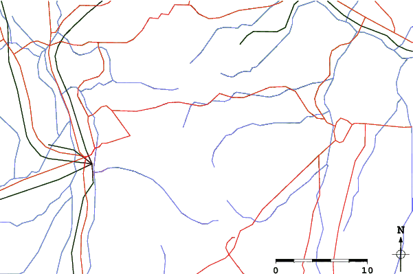Roads and rivers close to Banshogahara