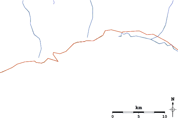 Roads and rivers close to Bella Coola Heli Sports - Eagle Lodge