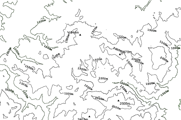 Boge Ski Center neighbourhood contours