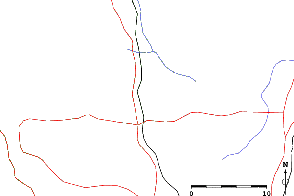 Roads and rivers close to The Highlands