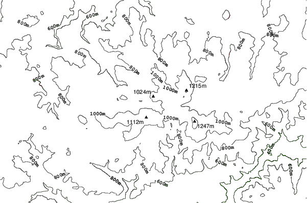 Boží Dar - Neklid neighbourhood contours