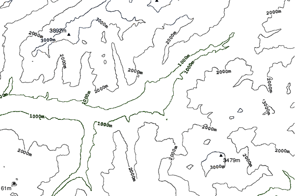 Rosswald - Brig neighbourhood contours