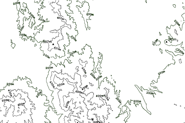Canmore Ski Village neighbourhood contours