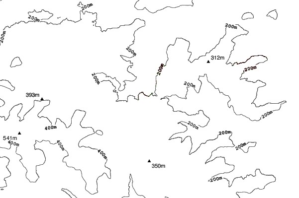 Castleside neighbourhood contours
