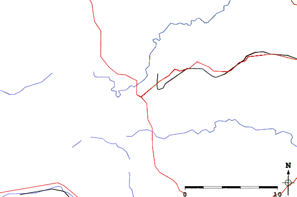 Roads and rivers close to Castleside