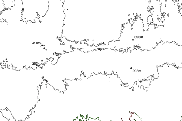 Dagmar Ski Resort neighbourhood contours