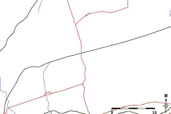 Roads and rivers close to Dagmar Ski Resort