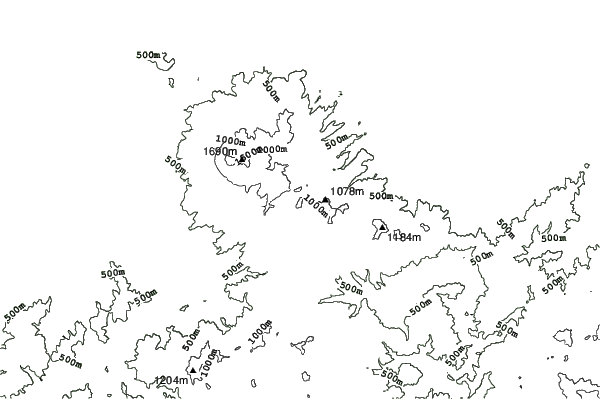 Daisen Kagamiganaru neighbourhood contours