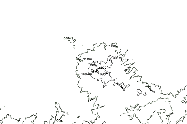 Daisen Nakanohara neighbourhood contours