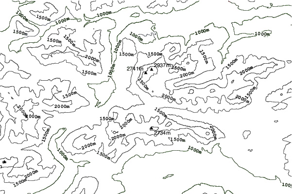Ehrwalder Alm neighbourhood contours