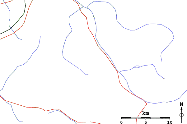 Roads and rivers close to Espace Roc d'enfer