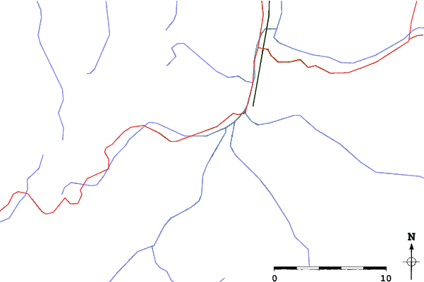 Roads and rivers close to Finkenberg