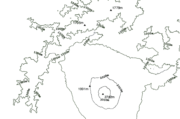 Fujiten Snow Resort neighbourhood contours