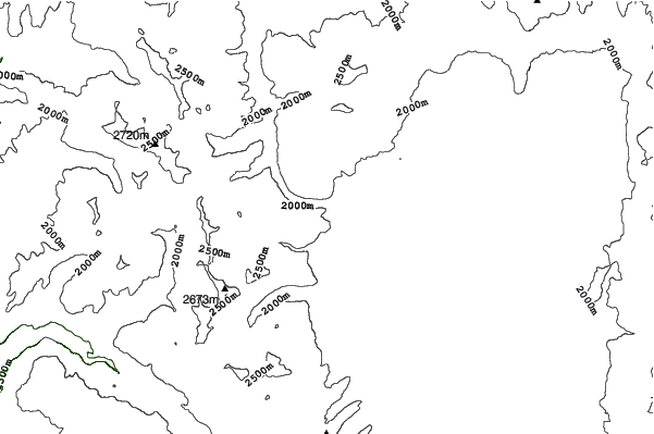 Granlibakken neighbourhood contours