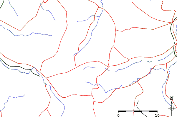 Roads and rivers close to Hachi Kōgen