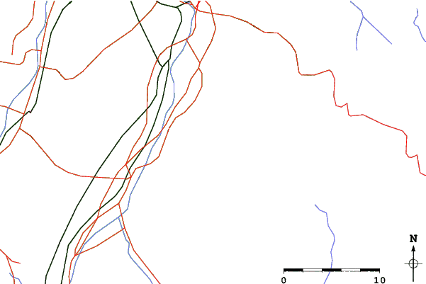 Roads and rivers close to Hakkai Sanroku