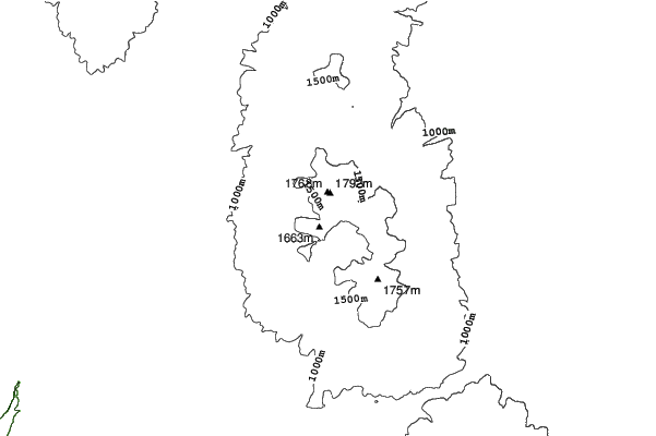 Harghita Mădăraş neighbourhood contours