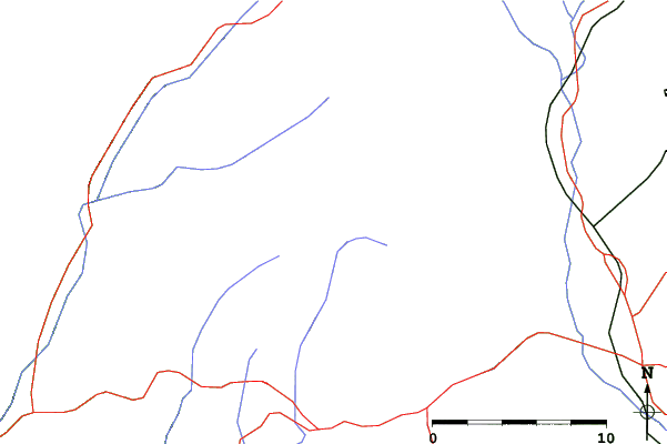 Roads and rivers close to Harghita Mădăraş