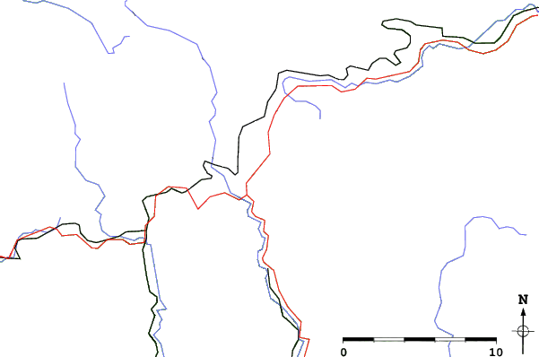 Roads and rivers close to Harrachov