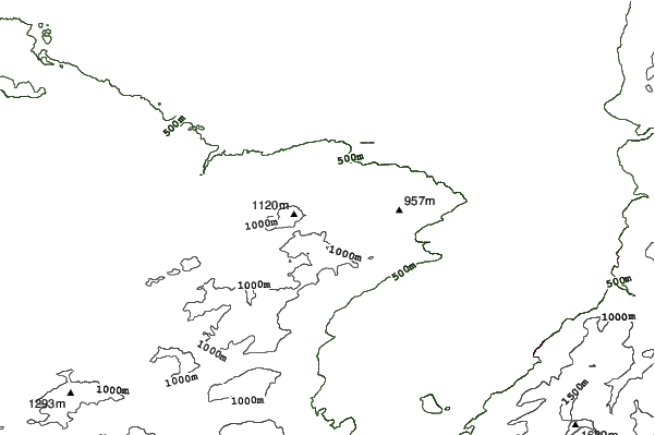 Heiden - Grub - Oberegg Appenzellerland neighbourhood contours