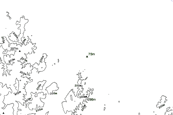 Kamiyubetsu-cho Gokazan neighbourhood contours