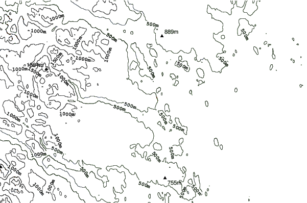 Kiruna neighbourhood contours