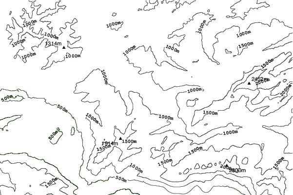 Krummenau - Wolzenalp - Toggenburg neighbourhood contours