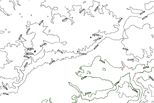 Krupka - Komáří Vížka neighbourhood contours