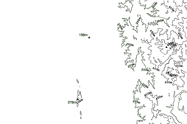 Kuriyamacho neighbourhood contours