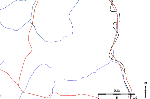 Roads and rivers close to La Pierre Saint Martin