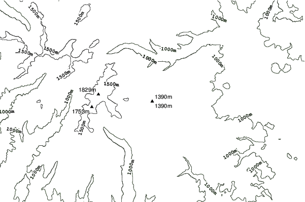 Le Lioran neighbourhood contours