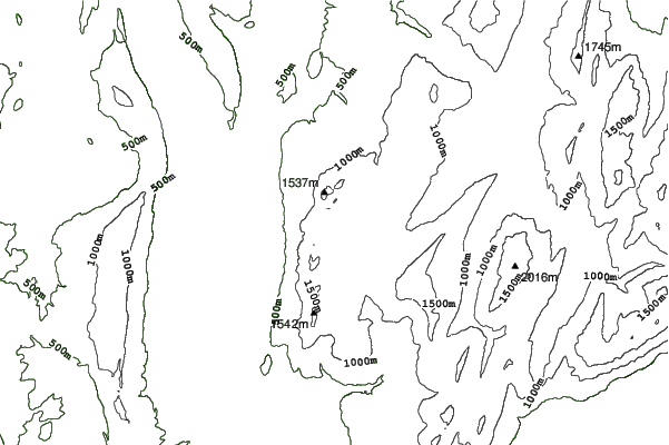 Le Mont Revard neighbourhood contours