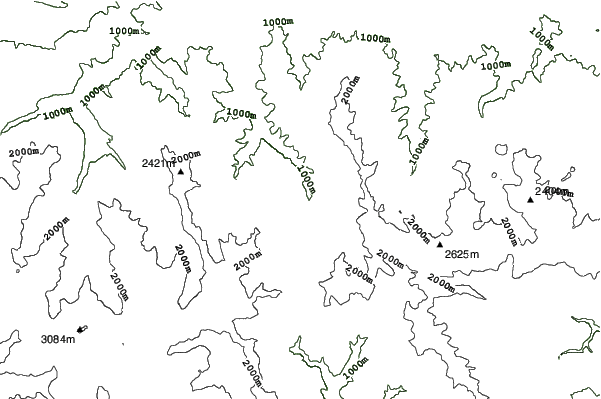 Limone Piemonte neighbourhood contours