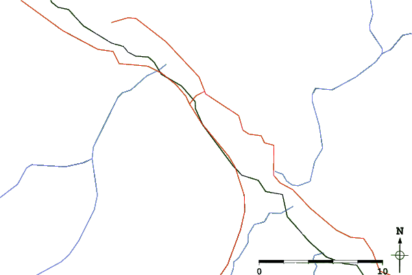 Roads and rivers close to CMH McBride
