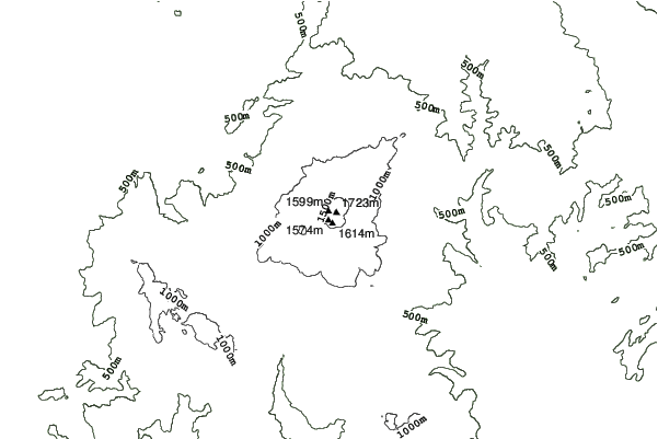 Monte Amiata neighbourhood contours