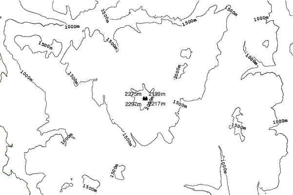 Baldy Mountain Resort neighbourhood contours