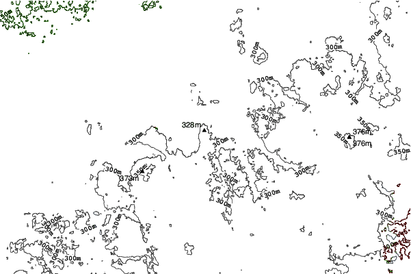 Mt Holly neighbourhood contours