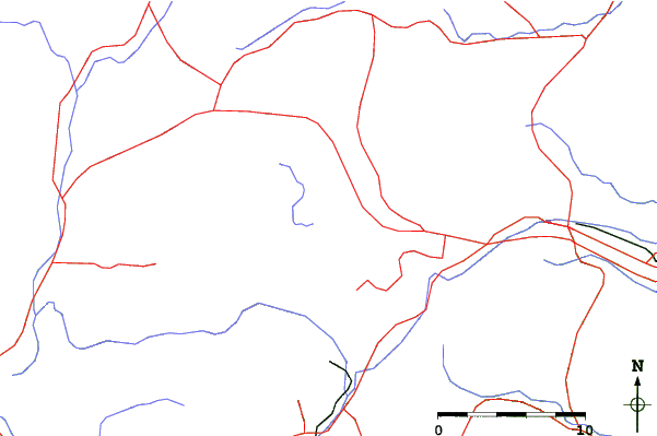 Roads and rivers close to Nikko Shobugahama