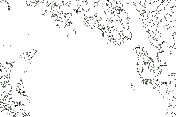 Numata-cho Takaho neighbourhood contours